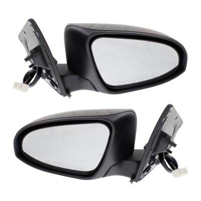 Rareelectrical - New Pair Of Mirror Compatible With Scion Toyota Im Corolla Base Hatchback 4-Door 1.8L 2016 2017 2018 - Image 4