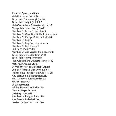 Rareelectrical - New Hub Assembly Compatible With Mercedes-Benz 2014 2015 2016 2017 2018 2019 2020 2021 2022 2023 By - Image 5