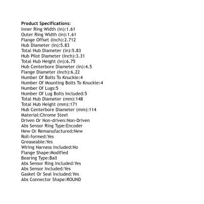 Rareelectrical - New Hub Assembly Compatible With Nissan Leaf 2013 2014 2015 2016 2017 By Part Numbers Br930875 - Image 4