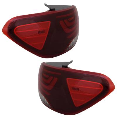 Rareelectrical - New Pair Of Tail Lights Compatible With Kia Sorento Ex L Lx S Sport Utility 4-Door 2019 2020 By Part - Image 3