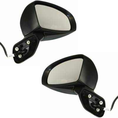 Rareelectrical - New Pair Of Mirror Compatible With Toyota Prius V Five Three Two Base Four Wagon 4-Door 1.8L 2012 - Image 3