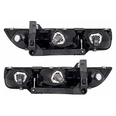 Rareelectrical - New Pair Of Headlight Compatible With Saturn Sl Sedan 1996-1999 By Part Number 21111170 21111169 - Image 2