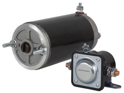 New 12V High Torque Snow Plow Angle Pump Motor And Solenoid Kit Compatible With Meyer E47 Electro