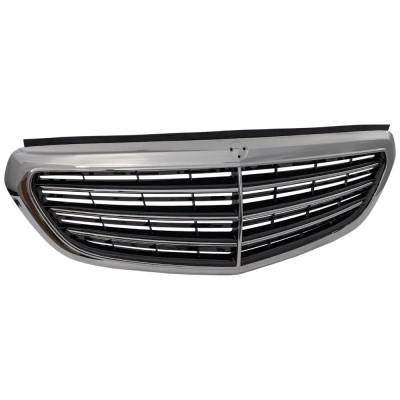Rareelectrical - Chrome Grille Assembly Compatible With Mercedes Benz E350 4Matic 6 Cyl 3.5L 2014-2016 By Mb1200165 - Image 3