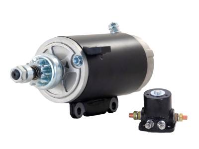 Starter Motor Compatible With & Solenoid 69-94 Johnson Marine Outboard 110 115 Hp Sm17916