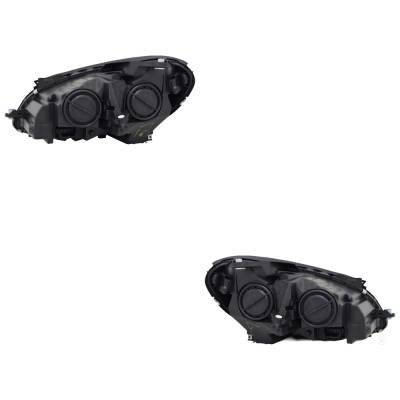 Rareelectrical - New Pair Of Headlights Compatible With Mercedes-Benz C250 Base Coupe 2012 2013 2014 2015 By Part - Image 2