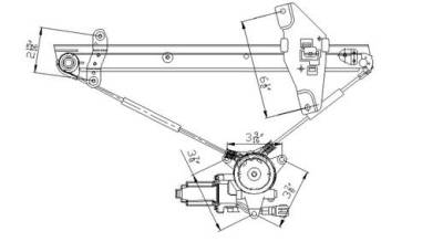 Rareelectrical - New Front Right Window Regulator Compatible With 93 94 95 96 97 Toyota Corolla 69810-02051 88301 - Image 2