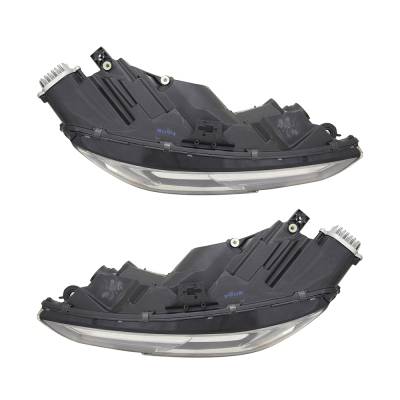 Rareelectrical - New Pair Of Headlights Compatible With Audi A4 Allroad Premium Wagon 4-Door 2017 2018 2019 By Part - Image 3