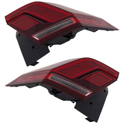 Rareelectrical - New Pair Of Outer Tail Lights Compatible With Volkswagen Tiguan S Se Sport Utility 2018-2023 By Part - Image 3
