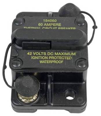 Rareelectrical - New Cooper Bussman Circuit Breaker Compatible With 0-42Vdc 60 Amp Manual Type Iii Cb184f60 - Image 1