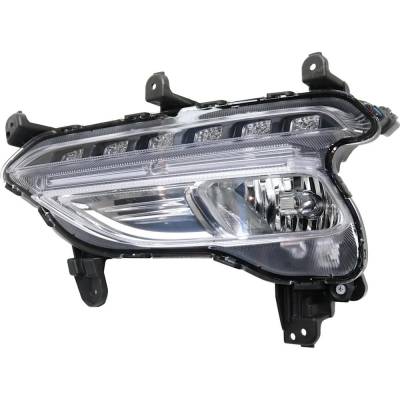 New Left Front Fog Light Compatible With Hyundai Santa Fe Sport Base 4 Cyl 2.4L Santa Fe Sport