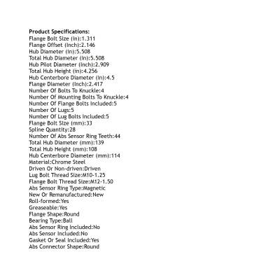 Rareelectrical - New Hub Assembly Compatible With Mazda Rx-8 1.3L 2009 2010 2011 By Part Numbers Pt513345 Ha590360 - Image 4