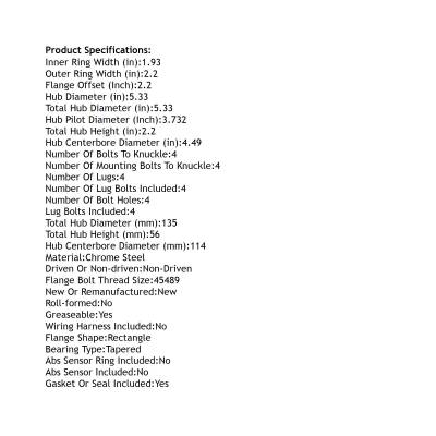 Rareelectrical - New Hub Assembly Compatible With Nissan Suzuki Frontier Xterra Equator 2005 2006 2007 2008 2009 2010 - Image 5