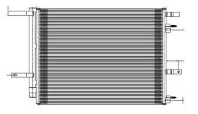 Rareelectrical - New Ac Condenser Compatible With Lincoln 2013-14 Mkz 3.7L V6 3700Cc 3726Cc 226Cid 227Cid Dg9z 19712 - Image 2