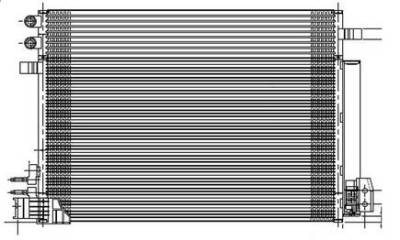 Rareelectrical - New Ac Condenser Compatible With 2013-2014 Cadillac Ats W/ Toc Pfc 22966151 Gm3030299 22966151 - Image 2