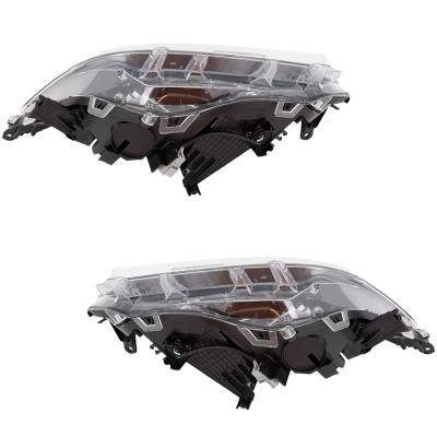 Rareelectrical - New Pair Of Headlights Compatible With Toyota Rav4 Hybrid Le Sport Utility 4-Door 2.5L 2022 By Part - Image 2