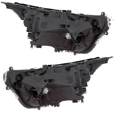 Rareelectrical - New Pair Of Headlights Compatible With Toyota Rav4 Hybrid Le Sport Utility 4-Door 2.5L 2022 By Part - Image 3