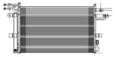 New Ac Condenser Compatible With Lincoln 2013-2014 Mks 2013 Mkt 3.7L V6 3726Cc 227 Cid Dg1z 19712 C