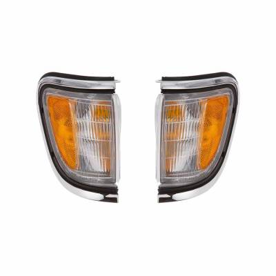 Rareelectrical - New Pair Of Side Marker Lights Compatible With Toyota Tacoma 1995-97 81610-04040 8162004040 - Image 2