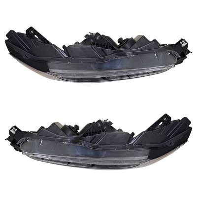 Rareelectrical - New Pair Of Headlights Compatible With Honda Ridgeline Rtl Crew Cab Pickup 2017 2018 2019 2020 By - Image 6