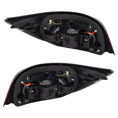 Rareelectrical - New Pair Of Tail Lights Compatible With Bmw 550I Active Dynamic 4.8 2008 2009 2010 By Number - Image 2