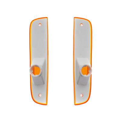 Rareelectrical - New Pair Of Turn Signal Lights Compatible With Jeep Cherokee 1997-2001 55055146 Ch2551118 55055147 - Image 3