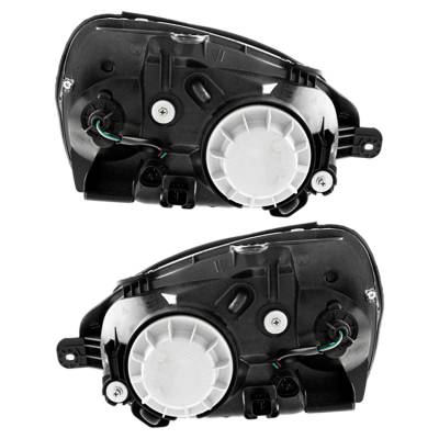 Rareelectrical - New Pair Of Headlight Compatible With Hyundai Santa Fe Base Sport Utility 2.4L 2003-2005 By Part - Image 2