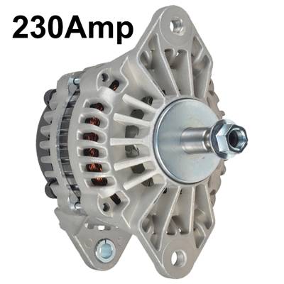 Rareelectrical - New 12V 230A Alternator Fits Mack Ch Cl Dm Mr Rb Series 1999-08 8600142 4380686 - Image 3
