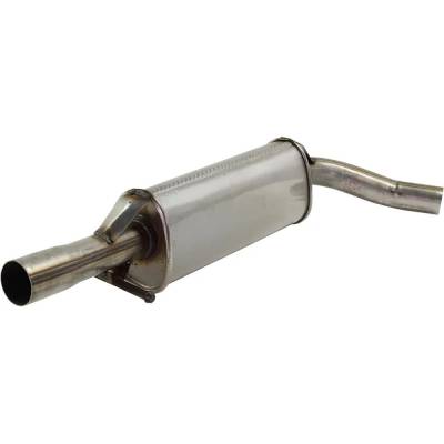 Rareelectrical - New Aluminized Steel Muffler Compatible With Volkswagen Golf City Base 4 Cyl 2.0L Beetle Base 4 Cyl - Image 3