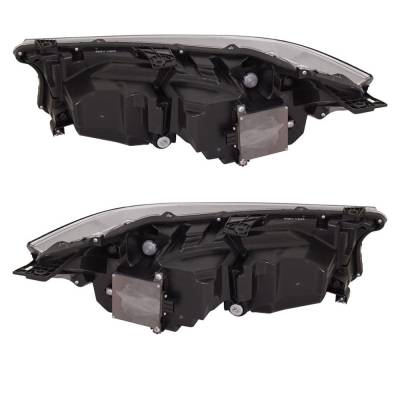 Rareelectrical - New Pair Of Led Headlights Compatible With Acura Mdx Sh Awd Sport Utility 4 Door 3.5L 2017 2018 2019 - Image 2