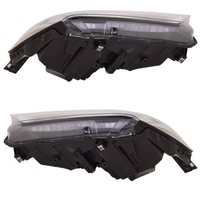 Rareelectrical - New Pair Of Led Headlights Compatible With Acura Mdx Sh Awd Sport Utility 4 Door 3.5L 2017 2018 2019 - Image 3