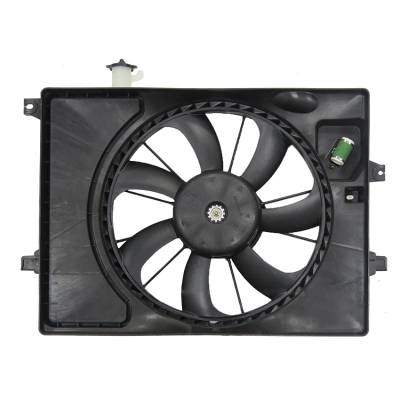 Rareelectrical - New Dual Radiator And Condenser Fan Compatible With Kia Forte Forte5 Forte Koupe 2015-2016 - Image 1