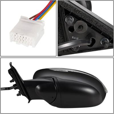 Rareelectrical - New Left Mirror Compatible With Nissan Rogue S Sv Sl Hybrid Sport Utility 4-Door 3.5L 2017 2018 2019 - Image 3