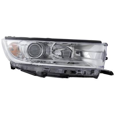 Rareelectrical - New Right Headlights Compatible With Toyota Highlander 2.7L 3.5L 2017 2018 2019 By Part Numbers - Image 3