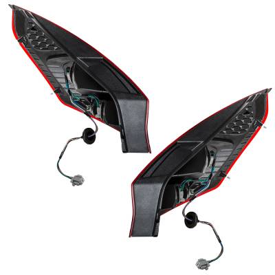 Rareelectrical - New Pair Of Tail Lights Compatible With Ford Fiesta S Se Ses Hatchback 2011-2013 By Part Numbers - Image 3