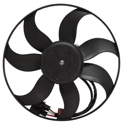 New Left Cooling Fan Assembly Compatible With Volkswagen Cc Lux 6 Cyl 3.6L Rabbit S 5 Cyl 2.5L Golf