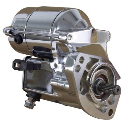 Rareelectrical - New Chrome Starter Compatible With 1.2Kw Harley Davidson Flstfi Flstn Flsts Replaces 31553-94A - Image 1