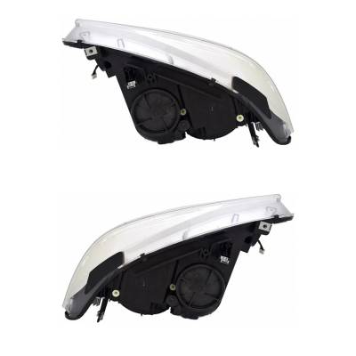 Rareelectrical - New Pair Of Headlights Compatible With Bmw 428I Base Coupe Plastic Led Bulb High And Low Beam - Image 3