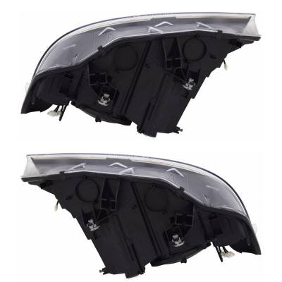 Rareelectrical - New Pair Of Headlights Compatible With Bmw 428I Base Coupe Plastic Led Bulb High And Low Beam - Image 4