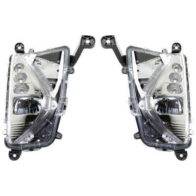 Rareelectrical - New Pair Of Daytime Running Lights Compatible With Toyota Prius 1.8L 2016 2017 2018 By Part Numbers - Image 1