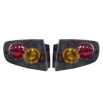 New Pair Of Tail Lights Compatible With Mazda 3 Sedan W Sport Bumper 2004 2005 2006 By Part Numbers
