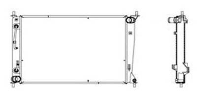 New Radiator Assembly Compatible With Kia 10-11 Soul 2.0 L4 1975Cc 3494 Ki3010139 8316 1549 3494