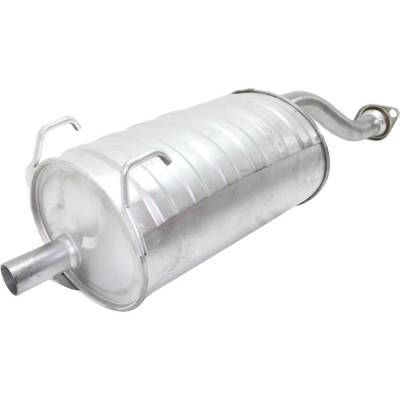 Rareelectrical - New Aluminized Steel Muffler Compatible With Honda Civic Si 4 Cyl 1.6L Civic Dx 4 Cyl 1.6L Civic Vx - Image 2