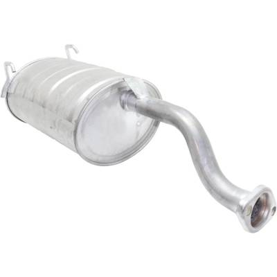 Rareelectrical - New Aluminized Steel Muffler Compatible With Honda Civic Si 4 Cyl 1.6L Civic Dx 4 Cyl 1.6L Civic Vx - Image 4