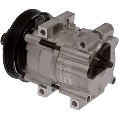Rareelectrical - New 6-Groove Pulley A/C Compressor Compatible With Ford Bronco Custom 6 Cyl 4.9L F-350 Custom 8 Cyl - Image 2