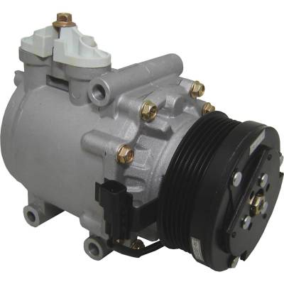 New 6-Groove Pulley A/C Compressor Compatible With Ford Lincoln Expedition Nbx 8 Cyl 4.6L Expedition