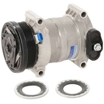New 6-Groove Pulley A/C Compressor Compatible With Chevrolet Gmc Astro Ls 6 Cyl 4.3L Safari Slt 6
