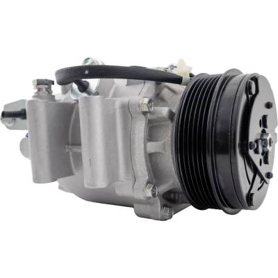 Rareelectrical - New 6-Groove Pulley A/C Compressor Compatible With Acura Honda Civic Gx 4 Cyl 1.8L Civic Touring 4 - Image 2