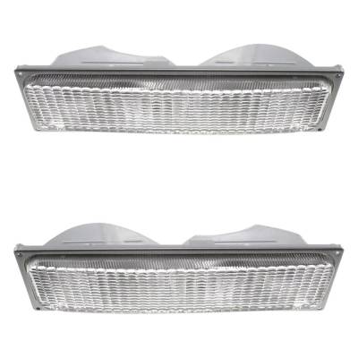 Rareelectrical - New Pair Of Daytime Running Lights Compatible With Chevrolet Gmc 1990 1991 1992 1993 By Part Numbers - Image 3