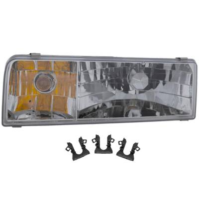 Rareelectrical - New Left Headlights Compatible With Lincoln Town Car 4.6L 1995 1996 1997 By Part Numbers Fo2502141 - Image 1